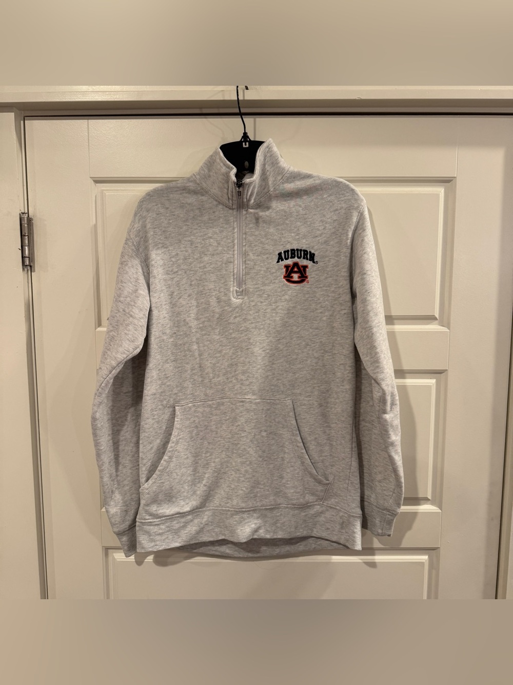 Rivalry Threads 91 Auburn Tigers 1/4 Zip Gray Pullover Men’s Size Small
